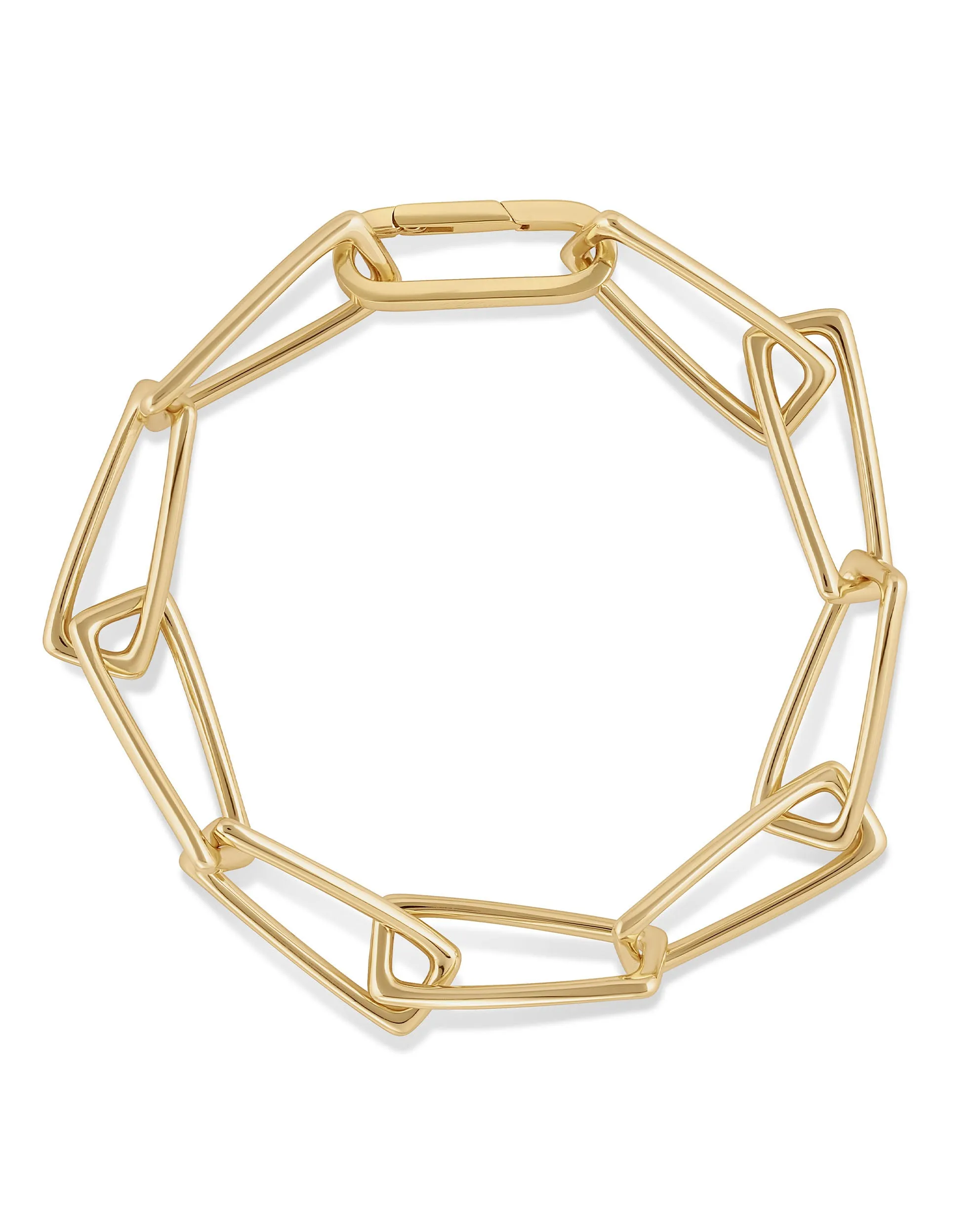 Twisted Clip Bracelet - Gold