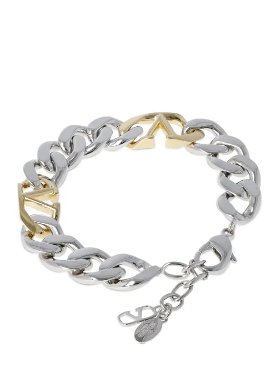 Valentino Garavani   V logo chain bracelet 