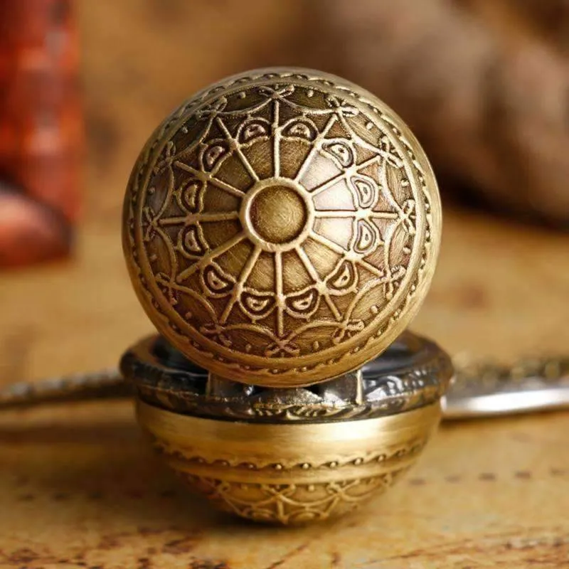 Wizard's Game Mini Snitch Gold-Tone Pocket Watch Necklace