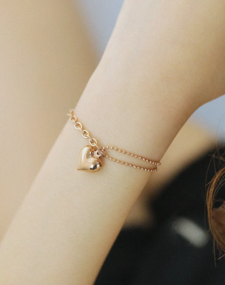 Women's Fashion Beautiful Heart Bracelet