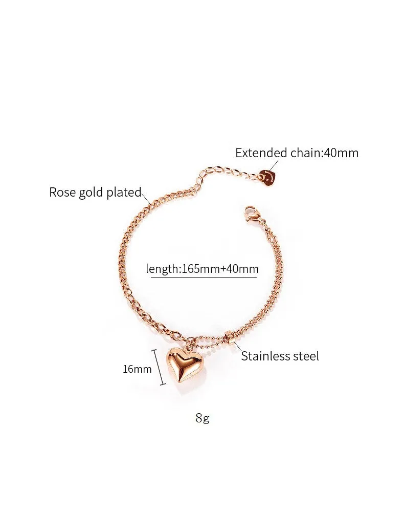 Women's Fashion Beautiful Heart Bracelet