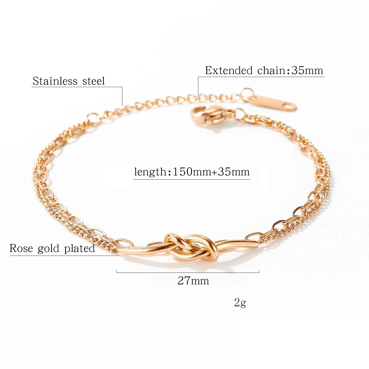 Women's Fashion Love Knot Bracelet