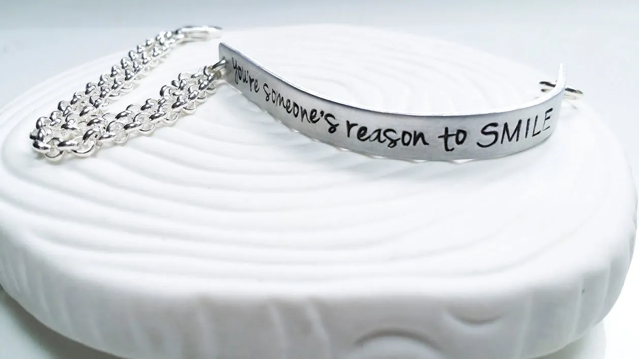 You're Someone's Reason To Smile | Half Cuff Bracelet