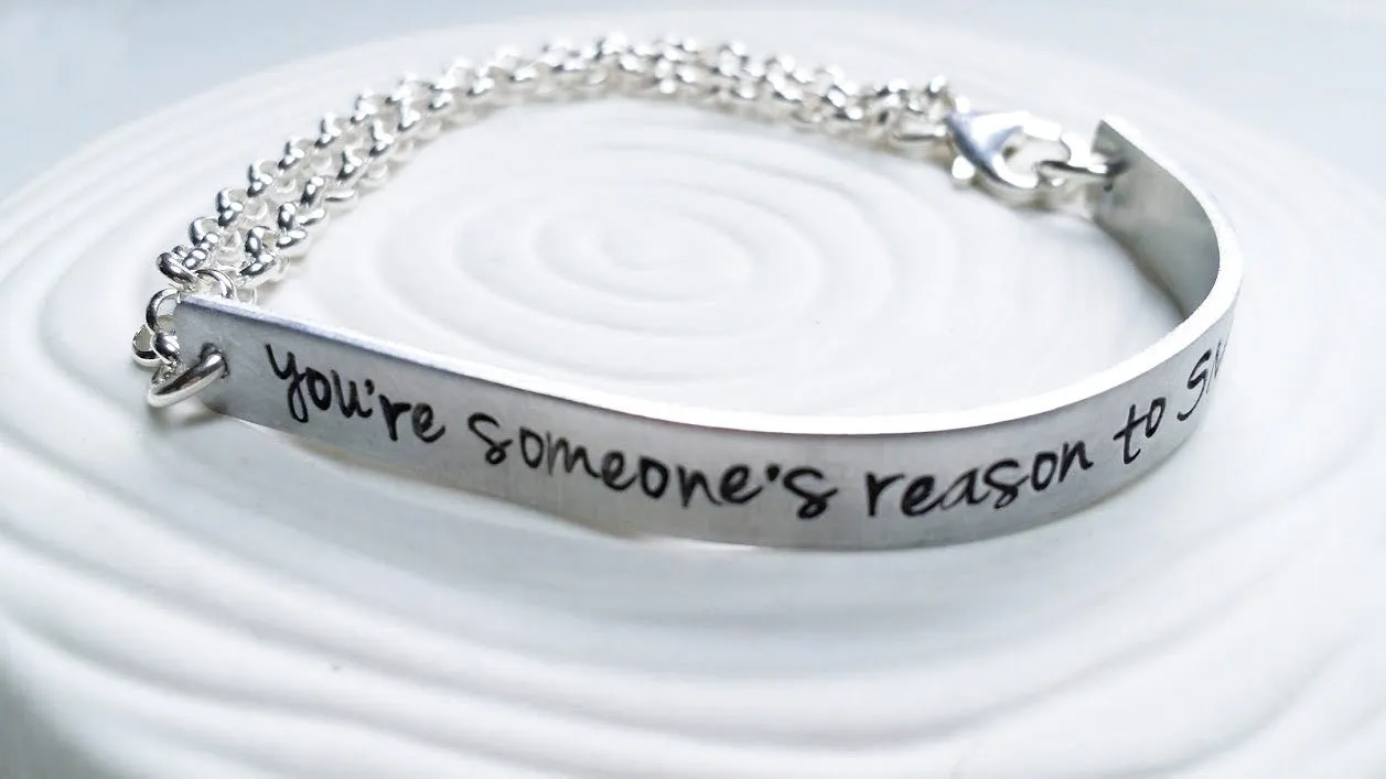 You're Someone's Reason To Smile | Half Cuff Bracelet