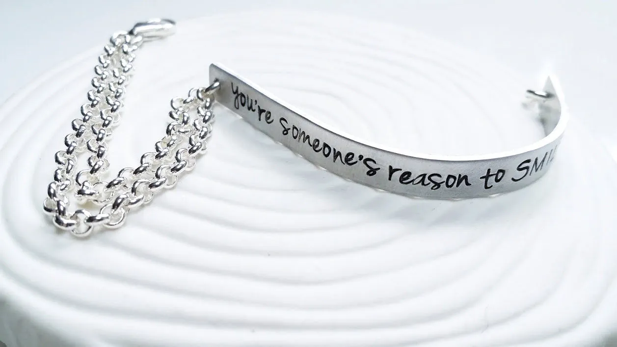 You're Someone's Reason To Smile | Half Cuff Bracelet